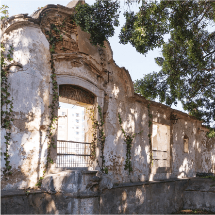 front ruins
